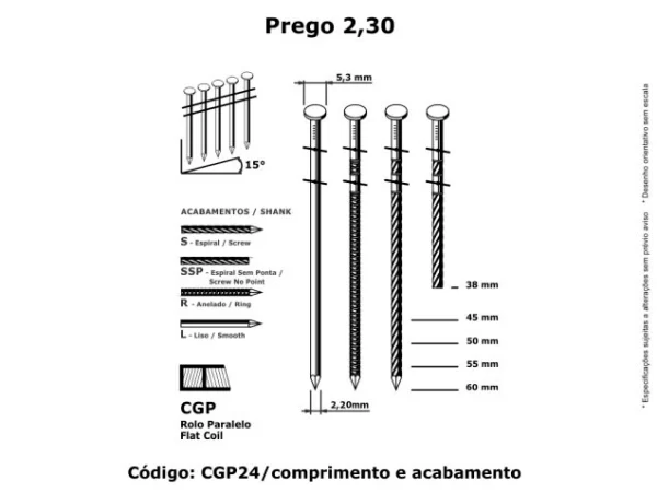 Prego Eletrosoldado 2,30 em Rolo