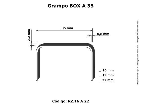 Grampo Box A 35