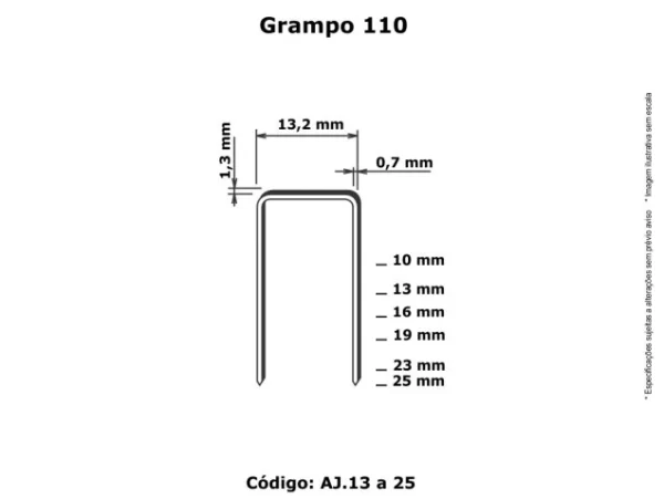 Grampo 110 AJ